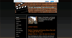 Desktop Screenshot of liveforeverproductions.co.uk